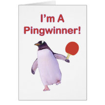 Ping-pong de pingouin de Pingwinner Cartes