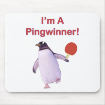 Ping-pong de pingouin de Pingwinner Tapis De Souris