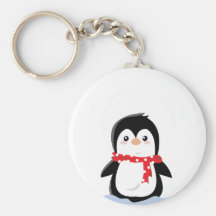 Pingouin adorable porte-clé