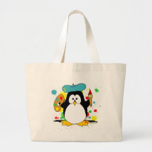 Pingouin artistique sacs
