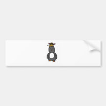 Pingouin asiatique autocollant pour voiture