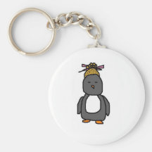 Pingouin asiatique porte-clés