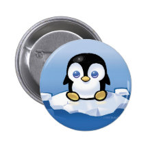 Pingouin Badge Avec Épingle