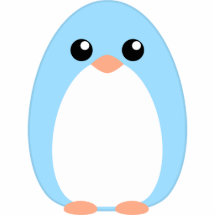 Pingouin bleu mignon photo en relief
