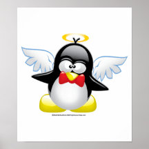 Pingouin d'ange affiches