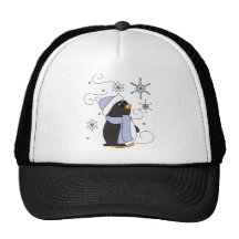 Pingouin dans la crainte casquette