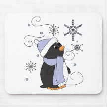 Pingouin dans la crainte tapis de souris