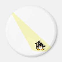 Pingouin dans le projecteur aimants pour réfrigérateur