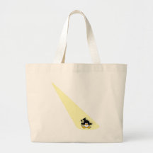 Pingouin dans le projecteur sac fourre-tout