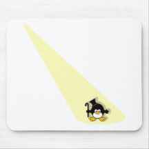 Pingouin dans le projecteur tapis de souris