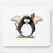 Pingouin de cupidon tapis de souris