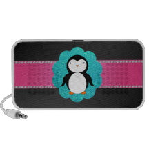 Pingouin de fantaisie haut-parleur ordinateur portable