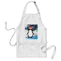 Pingouin de Joyeux Noël ! Tablier