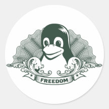 Pingouin de Tux - (Linux, Open Source, Copyleft, F Autocollants