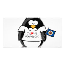 Pingouin du Minnesota Cartes Avec Photo