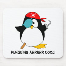 Pingouin frais de pirate tapis de souris