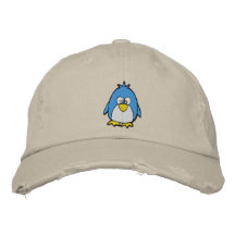 pingouin mignon casquette brodée