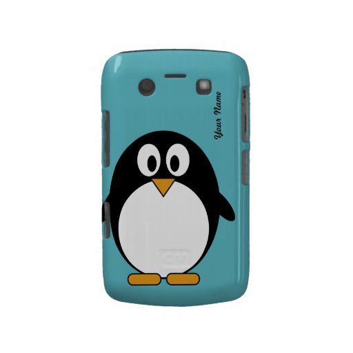 Pingouin mignon de bande dessinée - couverture de  coques blackberry bold