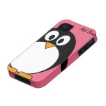 Pingouin mignon de bande dessinée - iPhone 4 4s Coques iPhone 4/4S