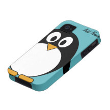 Pingouin mignon de bande dessinée - iPhone 4 4s iPhone 4 Case