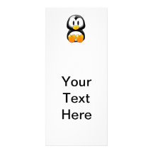 Pingouin mignon de bébé - Customizeable Double Carte Personnalisée