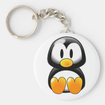 Pingouin mignon de bébé - Customizeable Porte-clefs