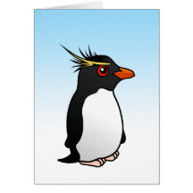 Pingouin mignon de Rockhopper Carte De Vœux