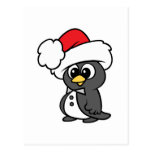 Pingouin mignon de smoking de Noël Carte Postale