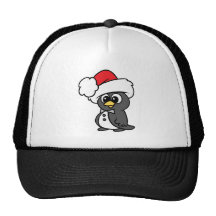 Pingouin mignon de smoking de Noël Casquettes