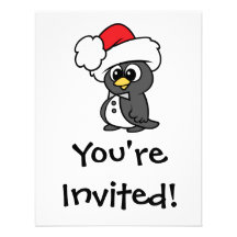 Pingouin mignon de smoking de Noël Bristols Personnalisés