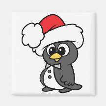 Pingouin mignon de smoking de Noël Magnets