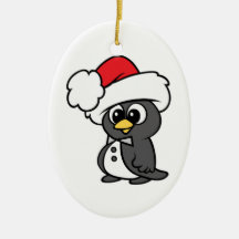 Pingouin mignon de smoking de Noël Ornements