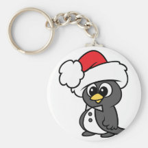 Pingouin mignon de smoking de Noël Porte-clés