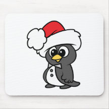 Pingouin mignon de smoking de Noël Tapis De Souris