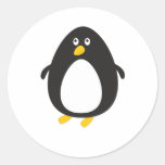 Pingouin mignon P Adhésif Rond