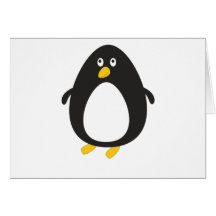 Pingouin mignon P Cartes De Vœux
