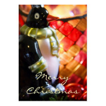 Pingouin • Noël Profilecard/étiquette de cadeau Cartes De Visite Professionnelles