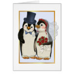 Pingouin pas wedding- aucune carte des textes