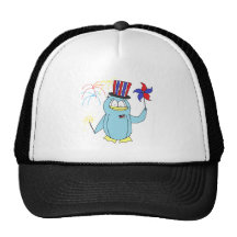 Pingouin patriotique - bleu blanc rouge casquettes