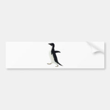 Pingouin socialement maladroit autocollant pour voiture