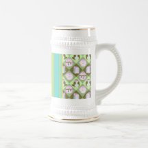 Pingouins verts en pastel mignons mug à café