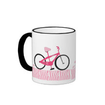Pink Bicycle Mug