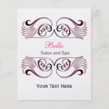 pink , black and white Chic Business Flyers