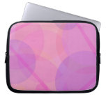 Pink Circles Laptop Computer Sleeve