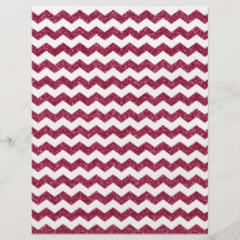 Pink glitter chevrons full color flyer