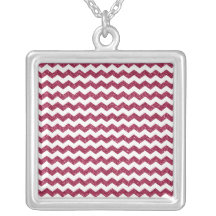 Pink glitter chevrons jewelry