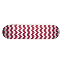 Pink glitter chevrons skateboard deck