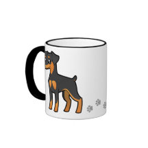 Pinscher miniature de bande dessinée/Manchester Te Tasse À Café