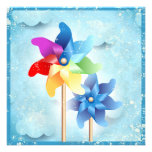 Pinwheel Custom Invitation