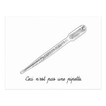 Pipette d'Une de Pas de Ceci N'est Carte Postale